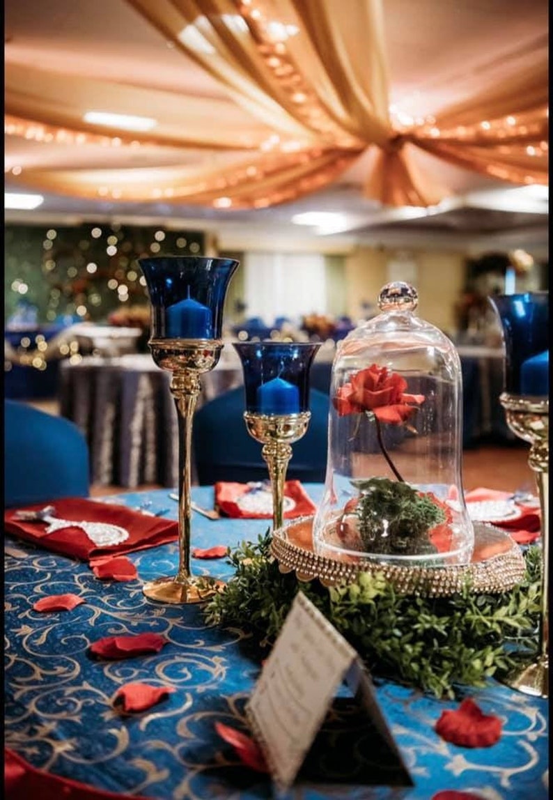 Beauty and the Beast Rose Dome Centerpiece | Etsy