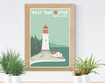 LIGHTHOUSE West VANCOUVER POSTER