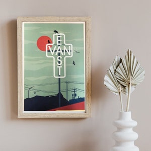 EAST VANCOUVER POSTER- Vintage Travel Poster - Minimalist Art Prints | Travel Gifts | Travel Art Deco Posters | Wall Hangings | Canada print