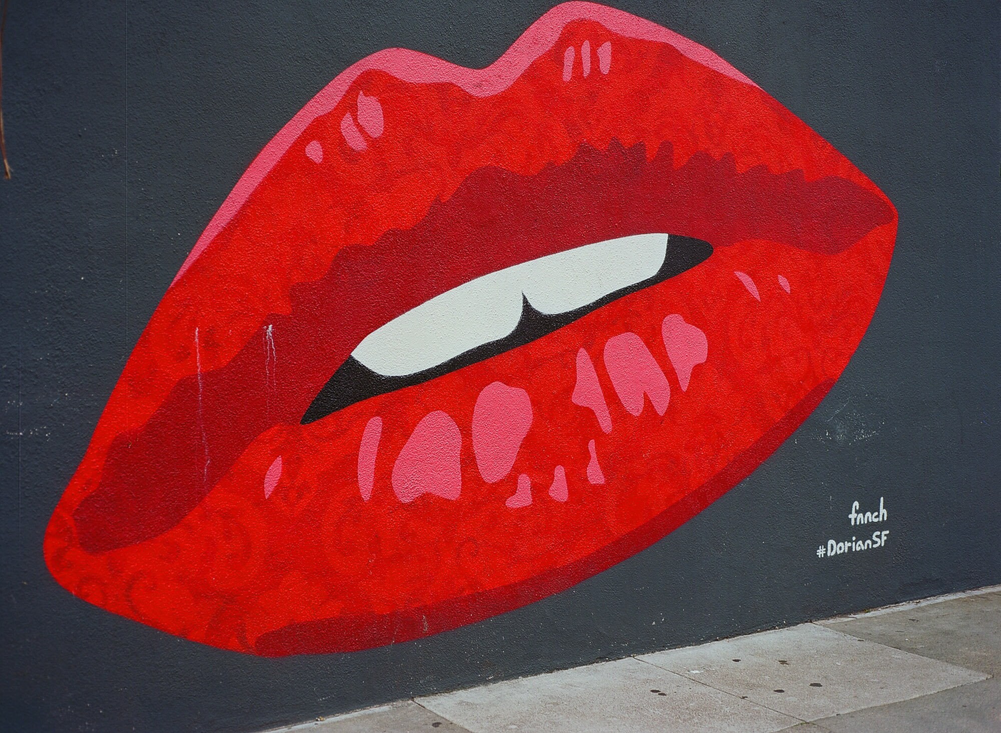 Lips Mural Etsy