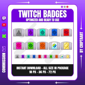 Cartridge Bit Badges | Vintage Gaming Twitch Bit Badges for Streamers, Discord, YouTube, TikTok