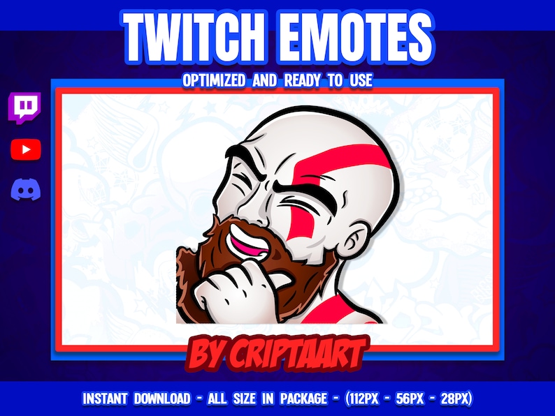 Twitch Emote, LUL, Laugh, Video Games, Emoji, Beard / Channel Points, Stream, Discord, Kick, Youtube image 1
