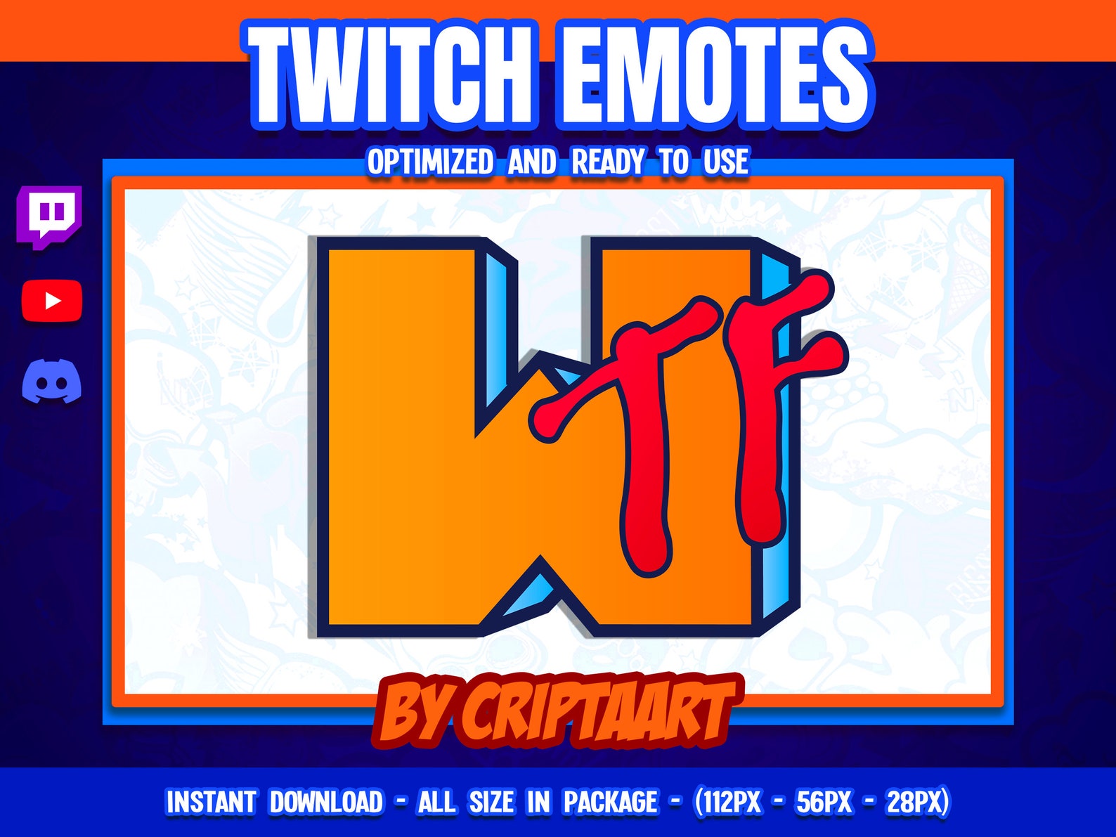 Emotes Twitch / Discord / WTF / PNG - Etsy