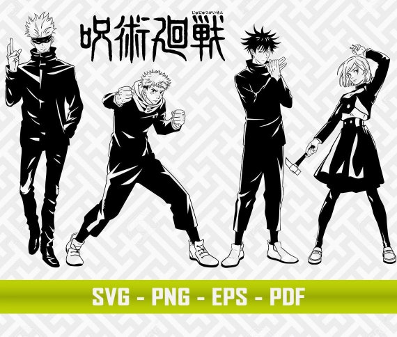 Jujutsu Kaisen Itadori Gojo Megumi Nobara Logo Vector Svg Png Eps Pdf Jujutsu Kaisen Itadori Gojo Megumi Nobara Logo Vector Svg Png Eps Pdf
