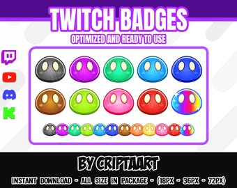 Slime Twitch Badges
