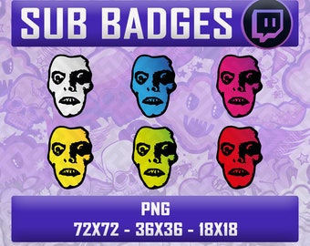 Sub Badges / Pazuzu / The Exorcist / Horror / Stream Graphics / Pastel goth / Creepy  / Halloween / PNG