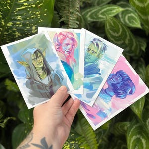 Retratos de Critical Role Mighty Nein