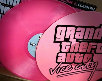 OST GTA Vice City Flash Toni présente ! 2XLP VINYL vinyle rose nouveau ! limité !