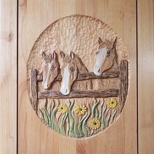 Hand Carved Wall Panel