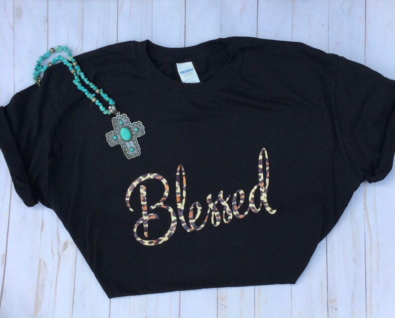 Leopard Blessed tshirt