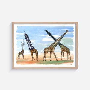 Torres animadas de Barcelona, Barcelona, prints art,