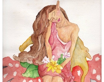 Estampado de hadas, estampado de hadas, estampado de bellas artes, pintura de hadas, pintura de hadas, ilustración de hadas, arte de hadas, estampado de hadas giclée, arte de fantasía