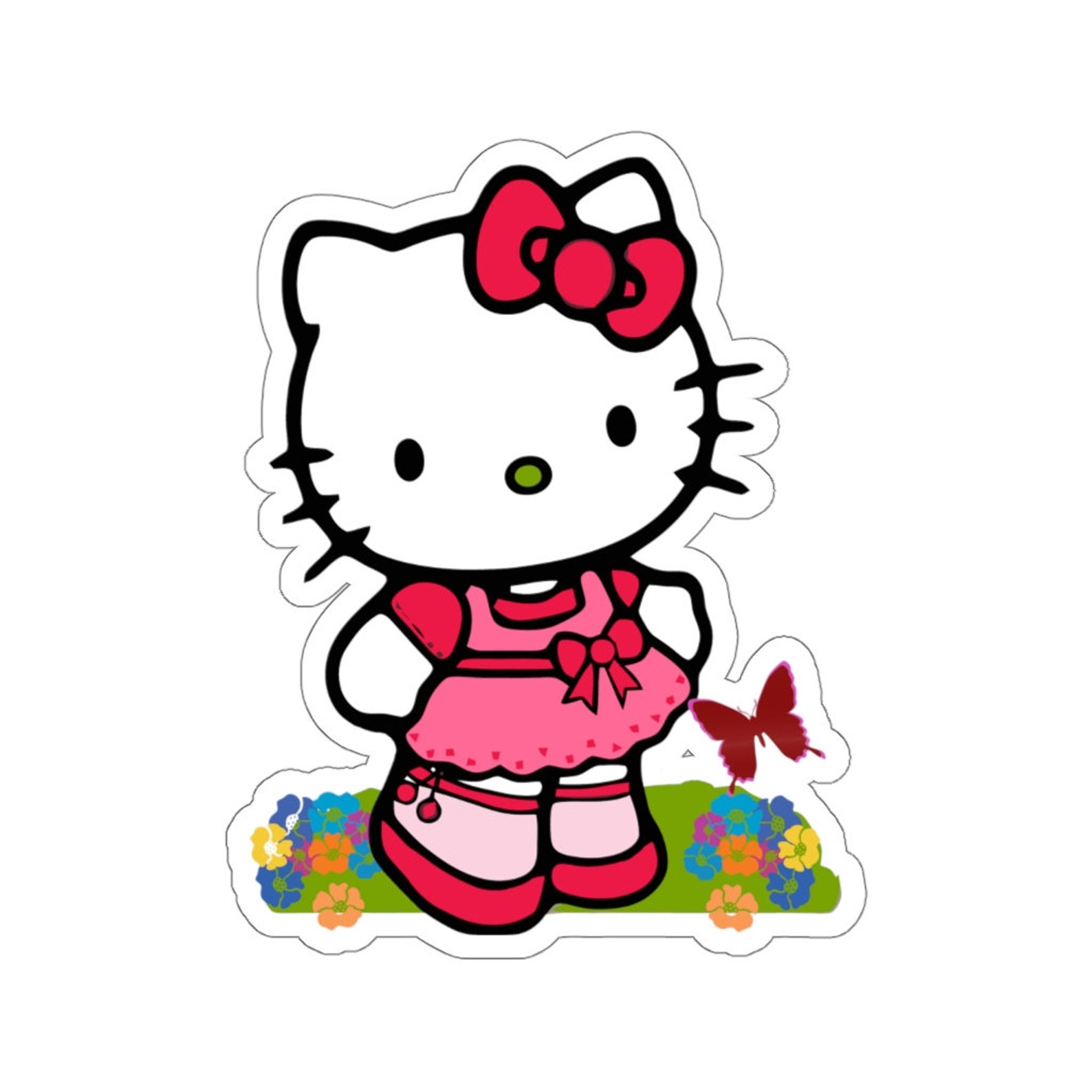 Hello Kitty KissCut Pegatinas Etsy