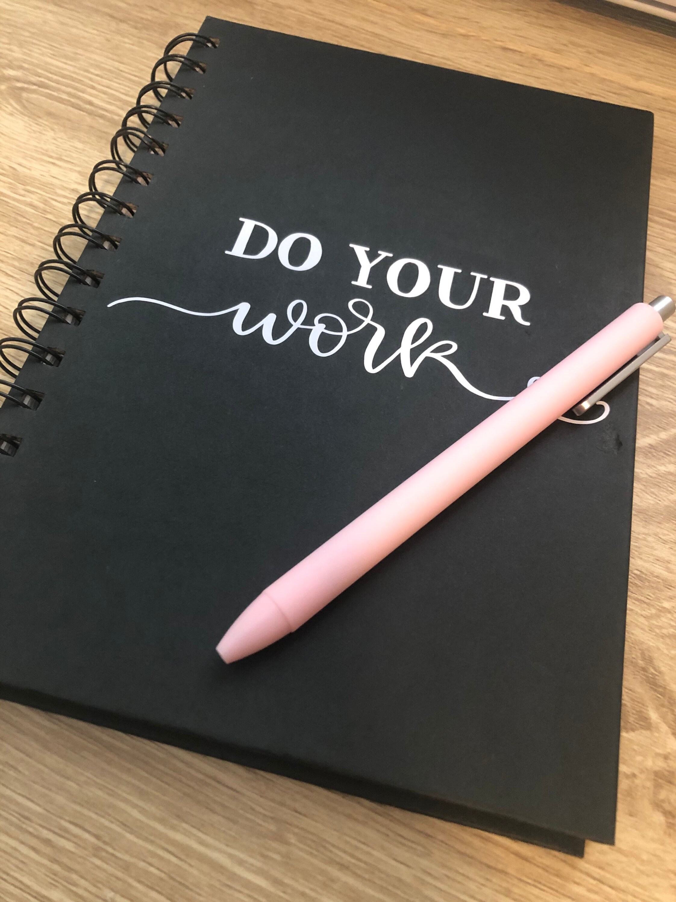 Lined Notebook Do Your Work Workbook Cute Notebook Etsy