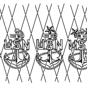 NAVY CHIEF ANCHORS svg dxf ai file