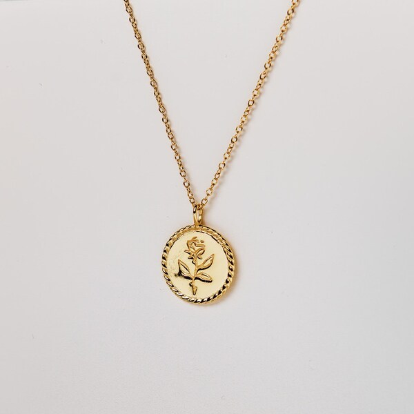 Gold Frame Necklace Etsy