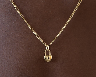 アクセサリー 40s sweet heart jewelry padlock necklace Heart Padlock Pendant Necklace in 18k Gold Vermeil | Kendra Scott