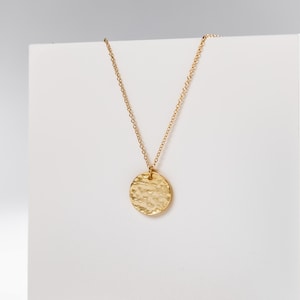 ◆VINTAGE HOLLYWOOD◆ Round Coin Necklace VH2411NE070M Vintage Coin Necklace 18ct Gold Plated Antique 1918 Coin