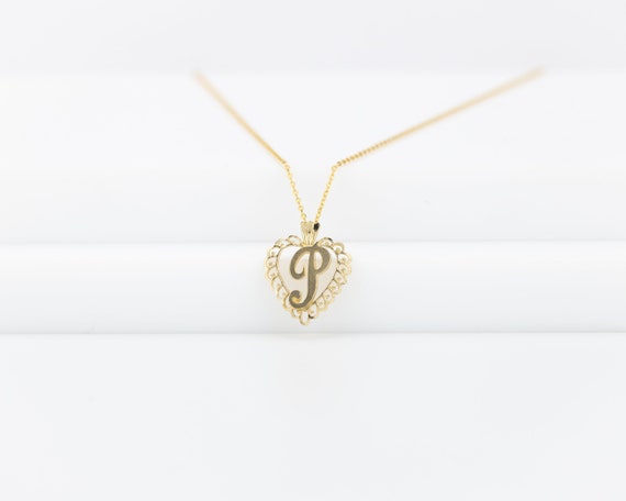 Vintage Gold Heart Alphabet Initial Charms Vintage Gold Heart Alphabet Initial Charms
