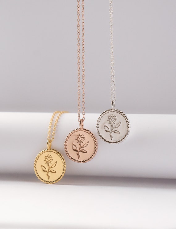 Hammered Open Circle Necklace: Gold, Silver Or Rose - Nissa Jewelry