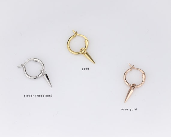 Pointed Bohemian Hoop Charm Earrings Pointed Bohemian Hoop Charm Earrings