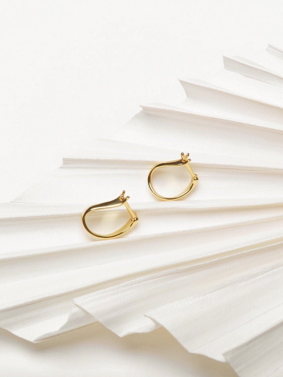Dainty huggie shop hoop earrings
