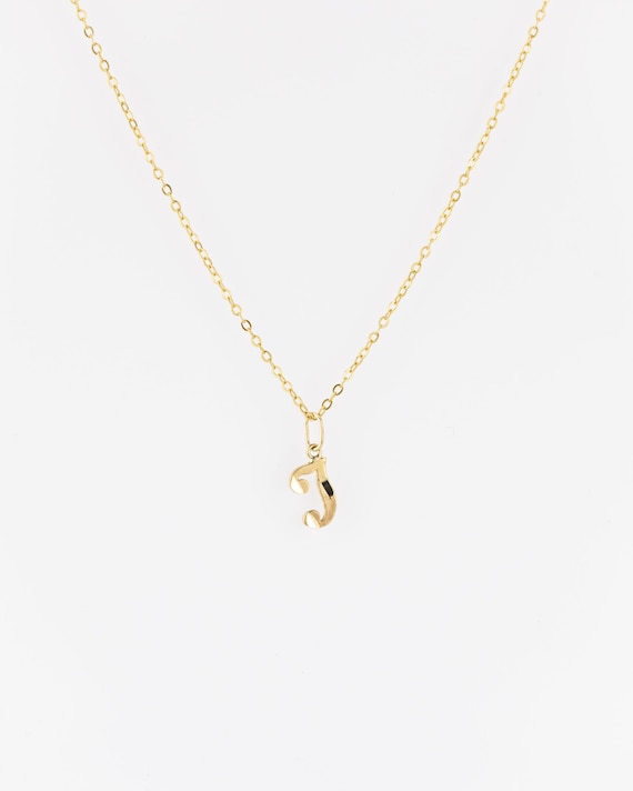 J pendant necklace gold deals