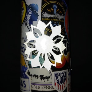 Sunflower Safety Stickers High Visibility Reflective Decals for Helmets Bikes Scooters Motorcycles
