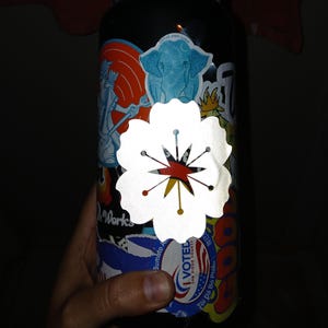Hibiscus Safety Stickers High Visibility Reflective Decals for Helmets Bikes Scooters Motorcycles