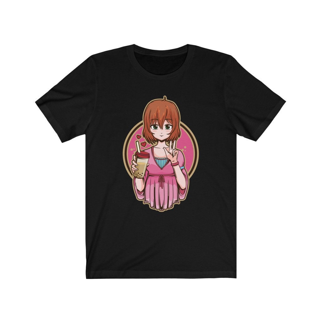 Anime Girl Drinking Boba Japanese Bubble Tea Cosplay Costume Etsy