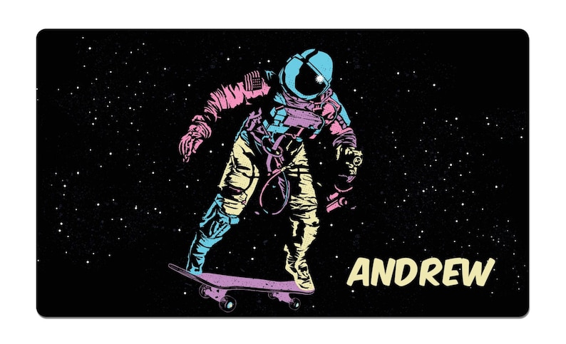 Astro Skater Space Galaxy Skateboard Astronaut Skating Gift Desk Mat