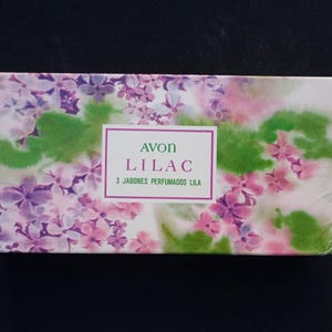 Avon vintage lilac soap, Antique scented soap, 80s, 90s, decorative soap, toilet soap, original vintage decoration, vintage smells aroma