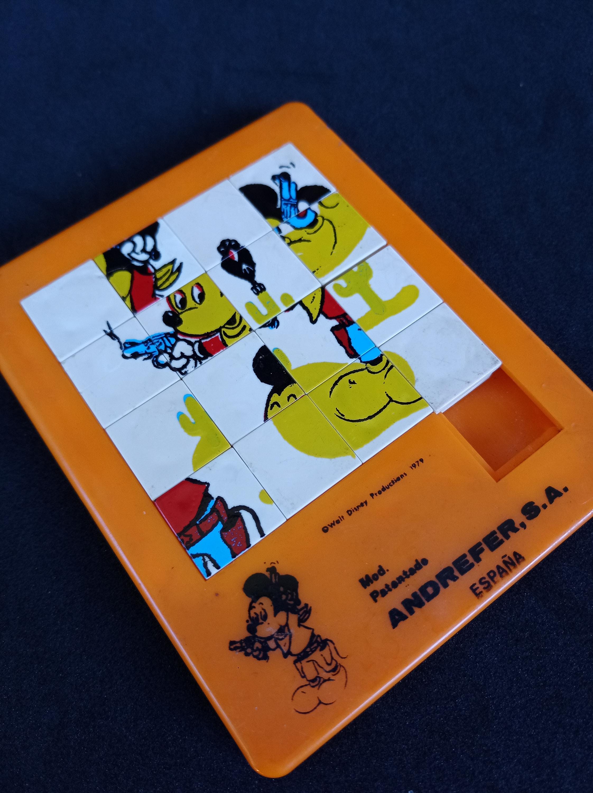 Toy Riddles Walt Disney Vintage Andrefer Mickey Mouse Cowboy West Western Puzzle ...