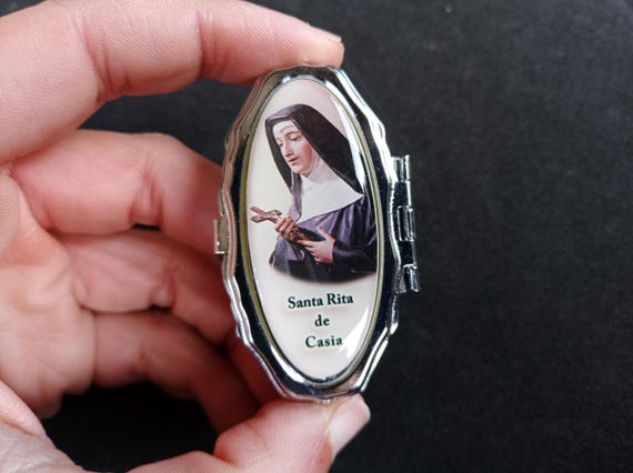 Antique Catholic religious style boxes of the Virgin … - Gem