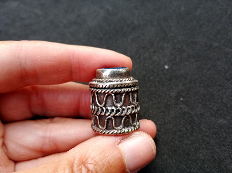 Vintage metal box with berber or arabic style, antique, miniature, tiny, box for ring, beautiful and artistic handmade boxes for jewells image 10