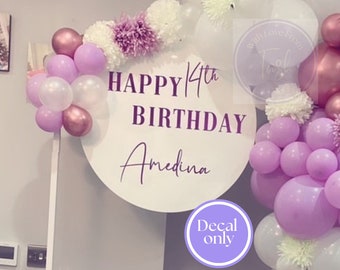 Personalized Acrylic Sign Decal: DIY Party & Wedding Decor