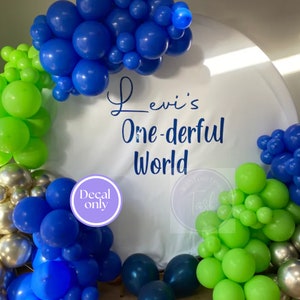 Decal - Personalised Backdrop Stand Sticker // balloon stickers, vinyl label sticker, name sticker, diy balloon sticker, vinyl decal