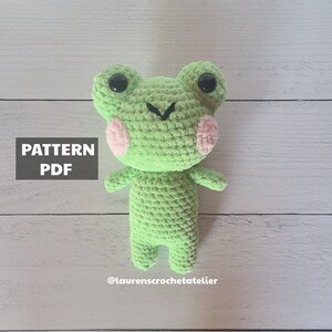 PATTERN PDF: Crochet Frog Plushie Pattern