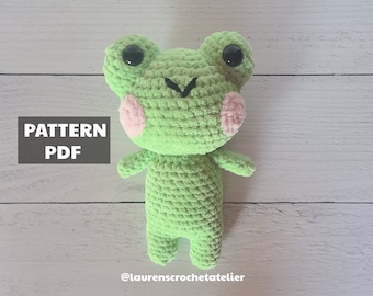 PATTERN PDF: Crochet Frog Plushie Pattern