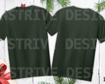 Gildan Softsyle Natural Shirt Mockup | Natürliches T-Shirt Mock-up | Trendiges gemütliches Weihnachtsherbst-Boho-Ästhetik-T-Shirt