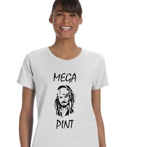 Mega-pint funny  - Johnny Depp, Amber Heard, hearsay - Gildan Ladies&#39; Heavy Cotton 8.8 oz. T-Shirt