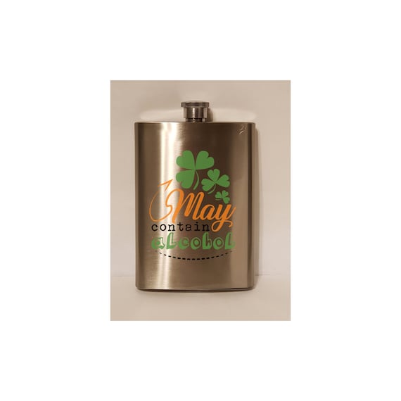8oz Lucky - Clover Stainless Steel Flask 8oz Lucky - Clover Stainless Steel Flask