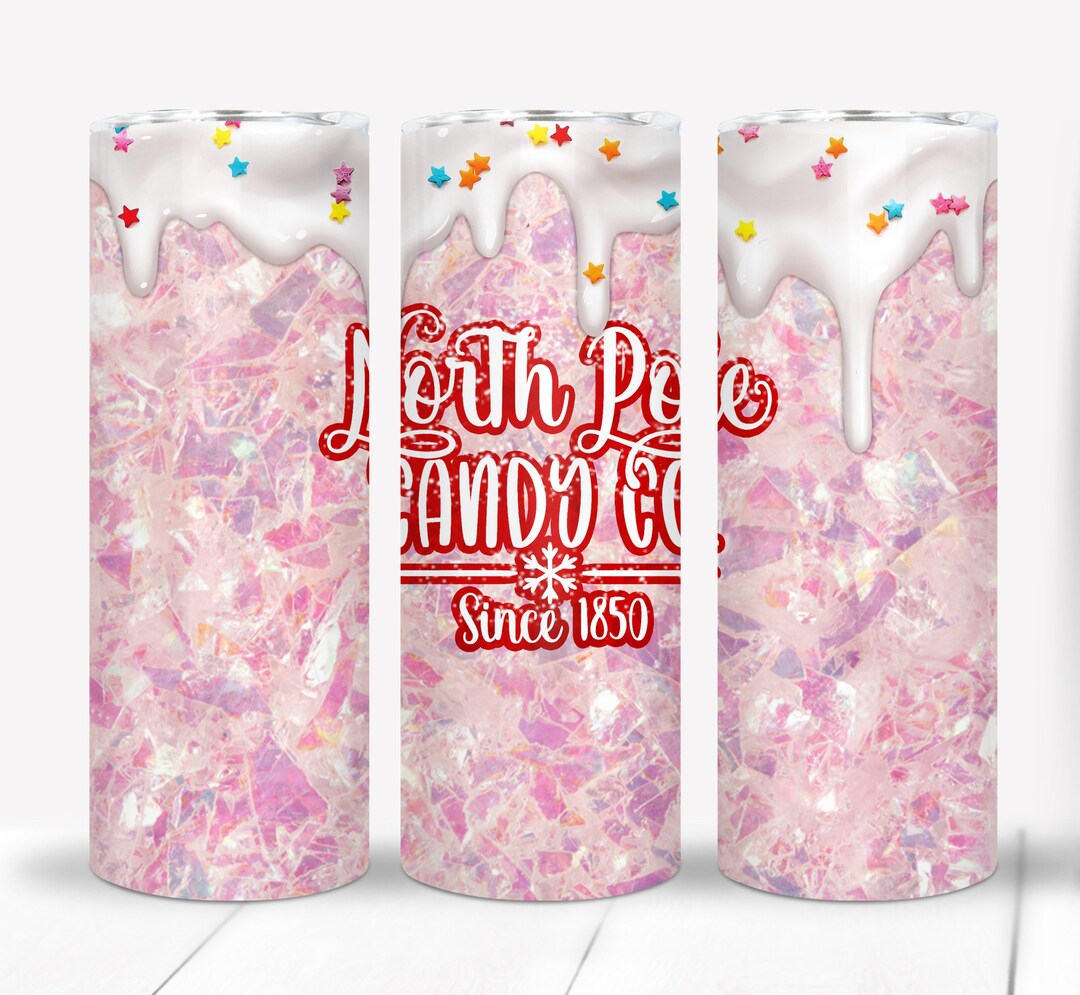 North Pole Candy - 20oz Skinny Tumbler - Etsy