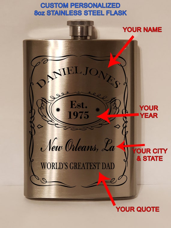 8oz Dad Your Guiding Hand Stainless Steel Flask 8oz Dad Your Guiding Hand Stainless Steel Flask