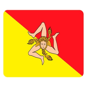 sicilian flag symbol