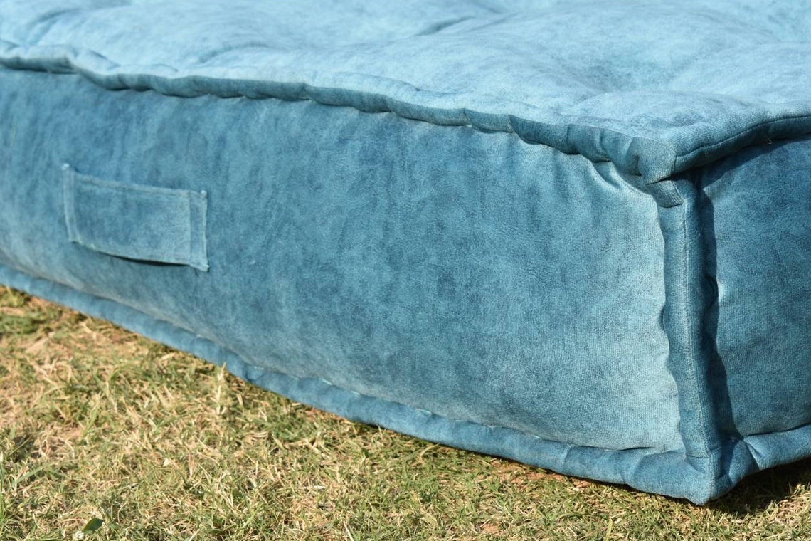 Custom french mattress cushions Velvet bench cushion handmade Etsy