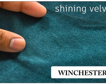Polyester Velvet Fabric, Upholstery & Dressmaking, 55" Wide, 340 GSM