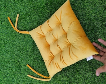 Almofada de cadeira tatami para cadeiras/almofadas de jantar de terraço almofadas de cadeira personalizadas, almofada de assento, almofadas de cadeira com laços/para crianças/almofadas de bistrô