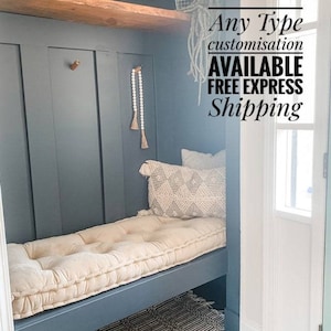 10 cm langes Bankkissen Custom Bankkissen Kissen für Bank Indoor Bench Kissen Custom Samtbank Custom Kissen Fenster Sitzkissen