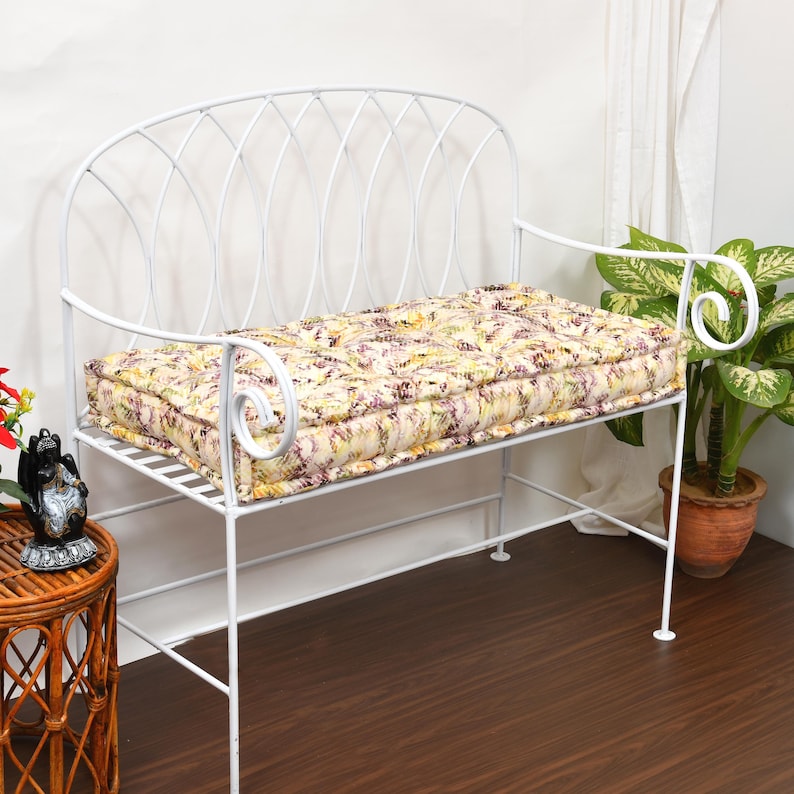 Bench Cushion Custom Tufted Window Seat Pad Abstract Pastel Floor bench-cushion-custom-tufted-window-seat-pad-abstract-pastel-floor